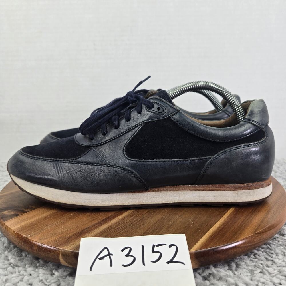 Johnston & Murphy 1850 Men 8.5D Malek Navy Leather Casual Lifestyle Sneaker